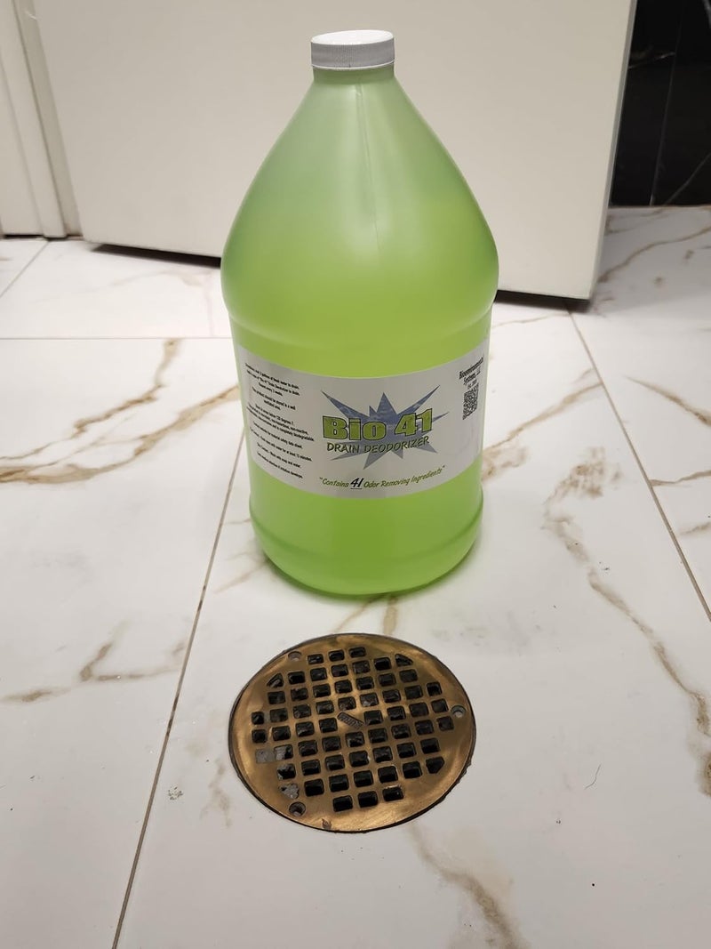Bio 41 Drain Deodorizer- Odor Eliminator - Commercial Drain Deodorizer - Neutralizer Sewer Gas Smell Remover - One Gallon - Image 1